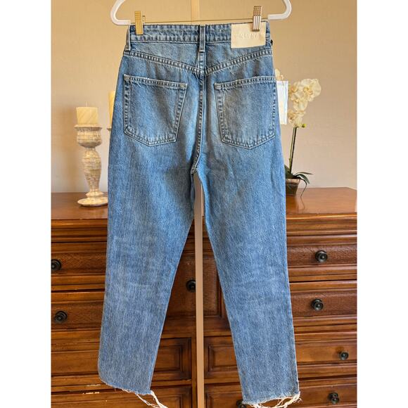 GRLFRND Karolina High Rise Straight Crop La Playa Jeans Size 25 NWT - Picture 6 of 10